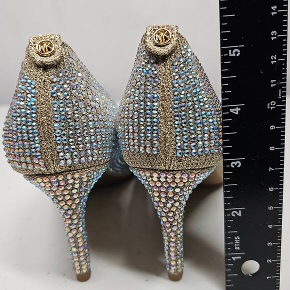 MICHAEL Michael Kors Alina Flex Pumps Size 6.5 Bling Sparkle Crystals - Picture 5 of 9